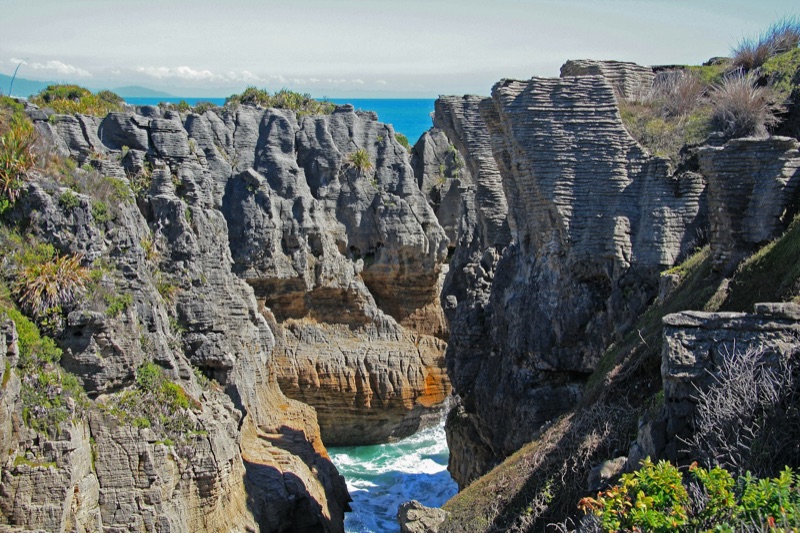 The Pancake Rocks at Punakaiki on the West Coast